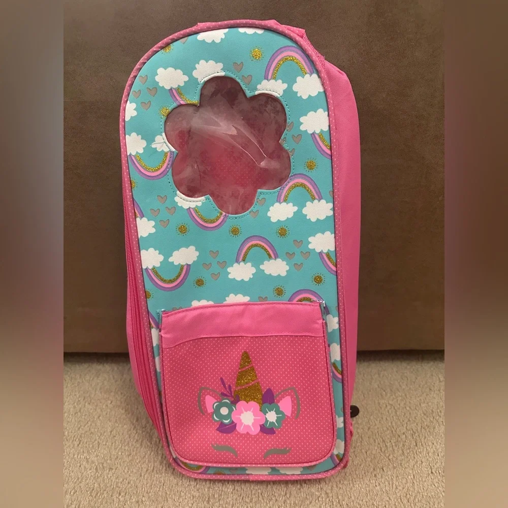 Carrying Backpack for 18” Doll American Girl My Life Our Generation Pink - Picture 1 of 5